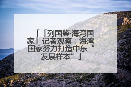「列国鉴·海湾国家」记者观察：海湾国家努力打造中东“发展样本”