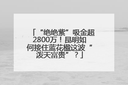 “绝绝紫”吸金超2800万！昆明如何接住蓝花楹这波“泼天富贵”？