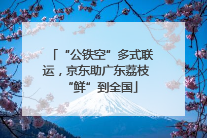 “公铁空”多式联运，京东助广东荔枝“鲜”到全国