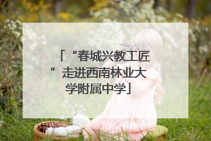 “春城兴教工匠”走进西南林业大学附属中学