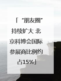 “朋友圈”持续扩大 北京科博会国际参展商比例约占15%