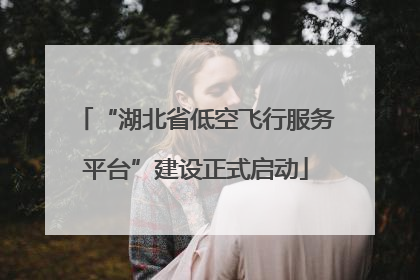 “湖北省低空飞行服务平台”建设正式启动