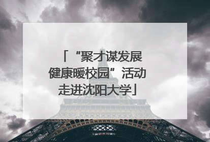 “聚才谋发展 健康暖校园”活动走进沈阳大学