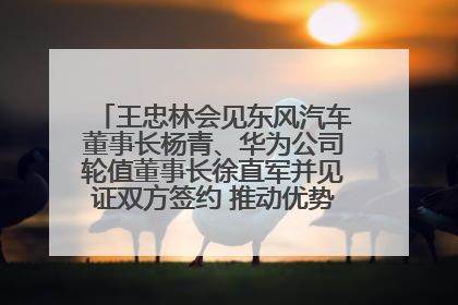 王忠林会见东风汽车董事长杨青、华为公司轮值董事长徐直军并见证双方签约 推动优势互补 实现共赢发展