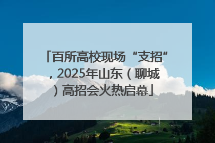 百所高校现场“支招”，2025年山东（聊城）高招会火热启幕