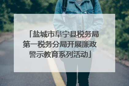 盐城市阜宁县税务局第一税务分局开展廉政警示教育系列活动