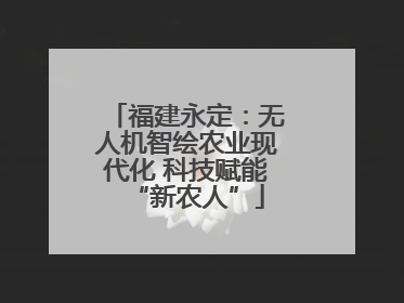 福建永定：无人机智绘农业现代化 科技赋能“新农人”