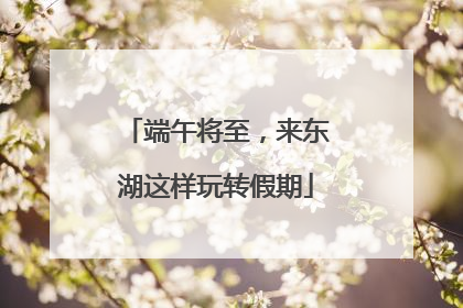 端午将至，来东湖这样玩转假期