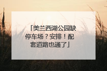 美兰西湖公园缺停车场？安排！配套道路也通了