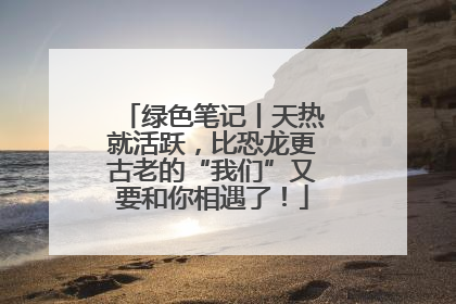 绿色笔记丨天热就活跃，比恐龙更古老的“我们”又要和你相遇了！
