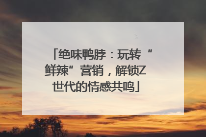 绝味鸭脖：玩转“鲜辣”营销，解锁Z世代的情感共鸣