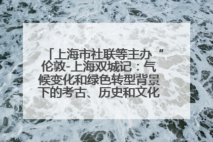 上海市社联等主办“伦敦-上海双城记：气候变化和绿色转型背景下的考古、历史和文化遗产”学术对话