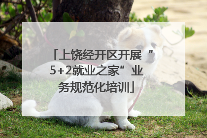 上饶经开区开展“5+2就业之家”业务规范化培训