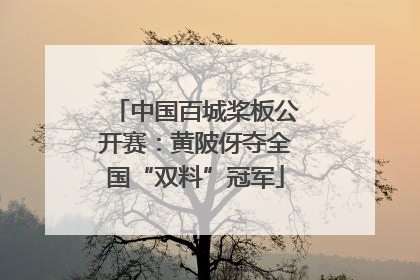 中国百城桨板公开赛：黄陂伢夺全国“双料”冠军
