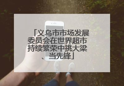 义乌市市场发展委员会在世界超市持续繁荣中挑大梁、当先锋