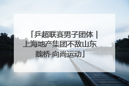 乒超联赛男子团体｜上海地产集团不敌山东魏桥·向尚运动