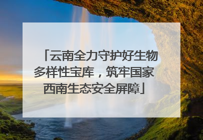 云南全力守护好生物多样性宝库，筑牢国家西南生态安全屏障