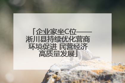企业家坐C位——淅川县持续优化营商环境促进 民营经济高质量发展