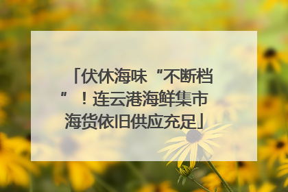 伏休海味“不断档”！连云港海鲜集市海货依旧供应充足