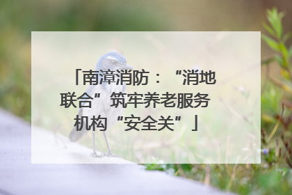 南漳消防：“消地联合”筑牢养老服务机构“安全关”