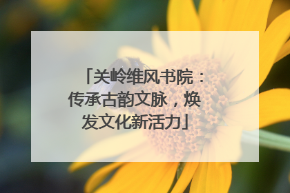 关岭维风书院：传承古韵文脉，焕发文化新活力
