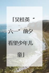 吴桂英“六一”前夕看望少年儿童