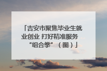吉安市聚焦毕业生就业创业 打好精准服务“组合拳”（图）