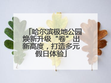 哈尔滨极地公园焕新升级“卷”出新高度，打造多元假日体验