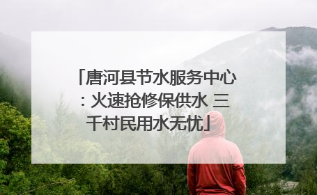 唐河县节水服务中心：火速抢修保供水 三千村民用水无忧