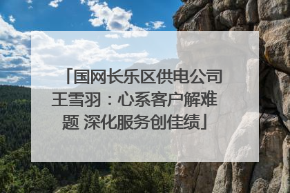 国网长乐区供电公司王雪羽：心系客户解难题 深化服务创佳绩