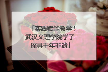 实践赋能教学！武汉文理学院学子探寻千年非遗