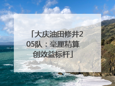 大庆油田修井205队：毫厘精算创效益标杆