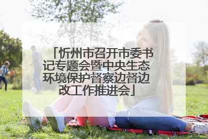 忻州市召开市委书记专题会暨中央生态环境保护督察边督边改工作推进会
