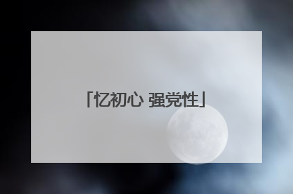 忆初心 强党性