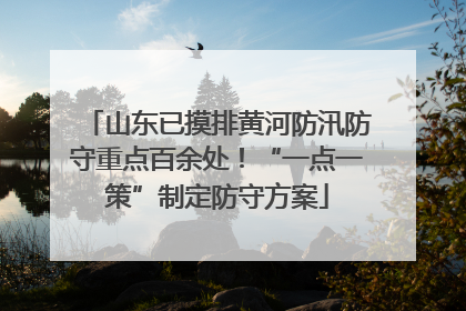 山东已摸排黄河防汛防守重点百余处！“一点一策”制定防守方案