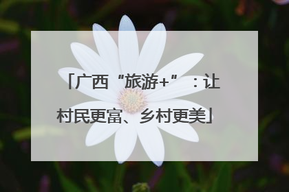 广西“旅游+”：让村民更富、乡村更美
