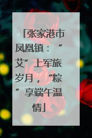 张家港市凤凰镇：“艾”上军旅岁月，“粽”享端午温情