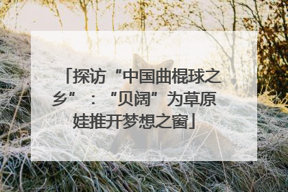 探访“中国曲棍球之乡”：“贝阔”为草原娃推开梦想之窗