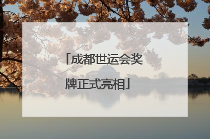 成都世运会奖牌正式亮相