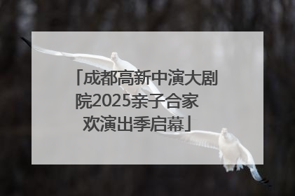 成都高新中演大剧院2025亲子合家欢演出季启幕