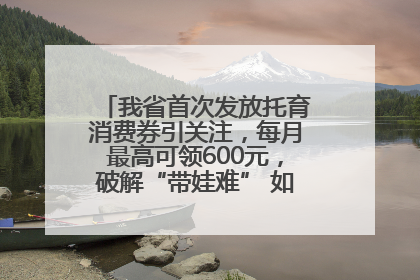 我省首次发放托育消费券引关注，每月最高可领600元，破解“带娃难” 如何不负所“托”？