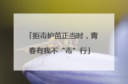 拒毒护苗正当时，青春有我不“毒”行