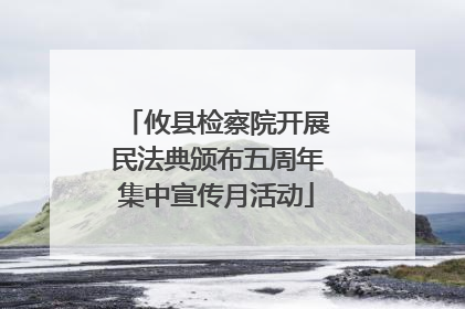 攸县检察院开展民法典颁布五周年集中宣传月活动