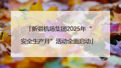 新疆机场集团2025年“安全生产月”活动全面启动