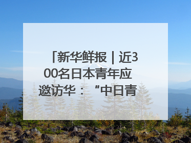 新华鲜报｜近300名日本青年应邀访华：“中日青年可以创造更好的未来”