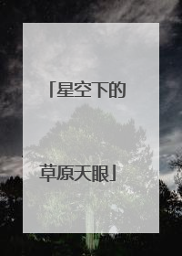 星空下的草原天眼