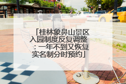桂林象鼻山景区入园制度反复调整：一年不到又恢复实名制分时预约