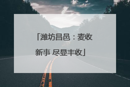 潍坊昌邑：麦收新事 尽显丰收