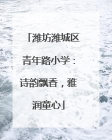 潍坊潍城区青年路小学：诗韵飘香，雅润童心