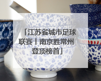 江苏省城市足球联赛丨南京胜常州 登顶榜首